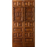 Portera- 18th Century Antique Spanish Double Door With Windows
