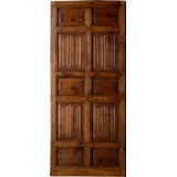Portera- Antique Interior Spanish Door With Carved Settings