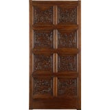 Portera- Antique Spanish Door WIth Carved Settings