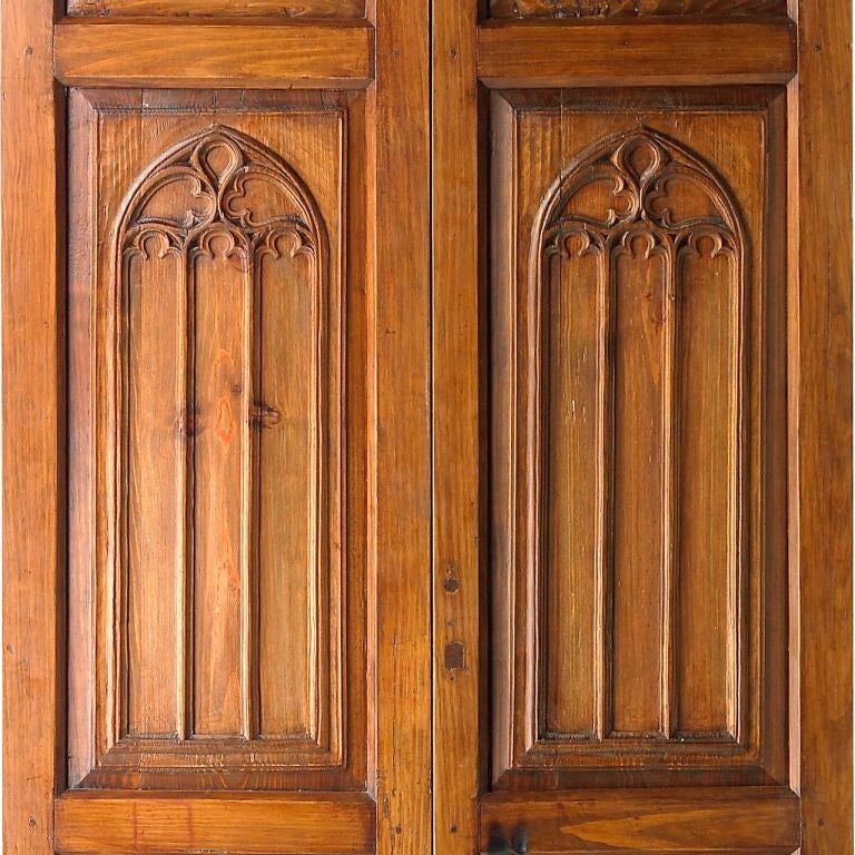 18th Century and Earlier Portera-18th Century Antique Spanish Double Door For Sale
