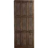 Portera-18th C. Antique Spanish Door with Carved Settings & Lock
