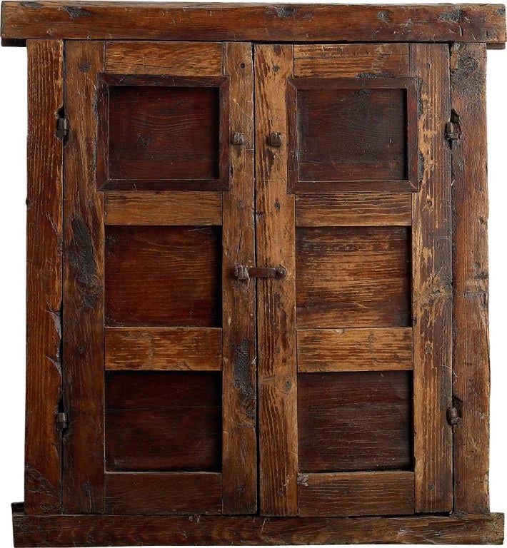 Portera-18th C. Antique Spanish Window With Iron Work