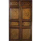 Portera- 19th Century Antique Spanish Double Doors With Inlay