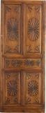 Portera- 19thC. Antique Spanish Door w/ Carved Settings.