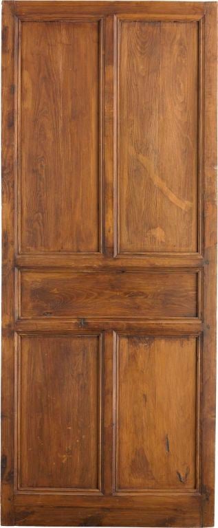 Portera- 19thC. Antique Spanish Door w/ Carved Settings.