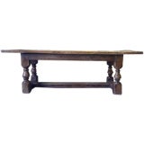 italian walnut trestle table