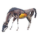 life-size horse sculpture