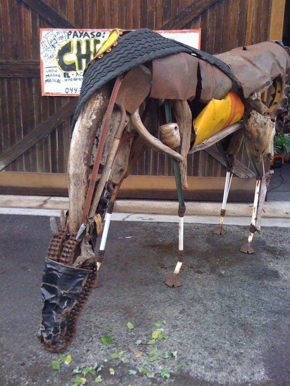 life-size horse sculpture