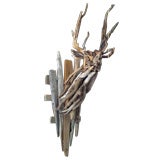 6ft. driftwood deer mount