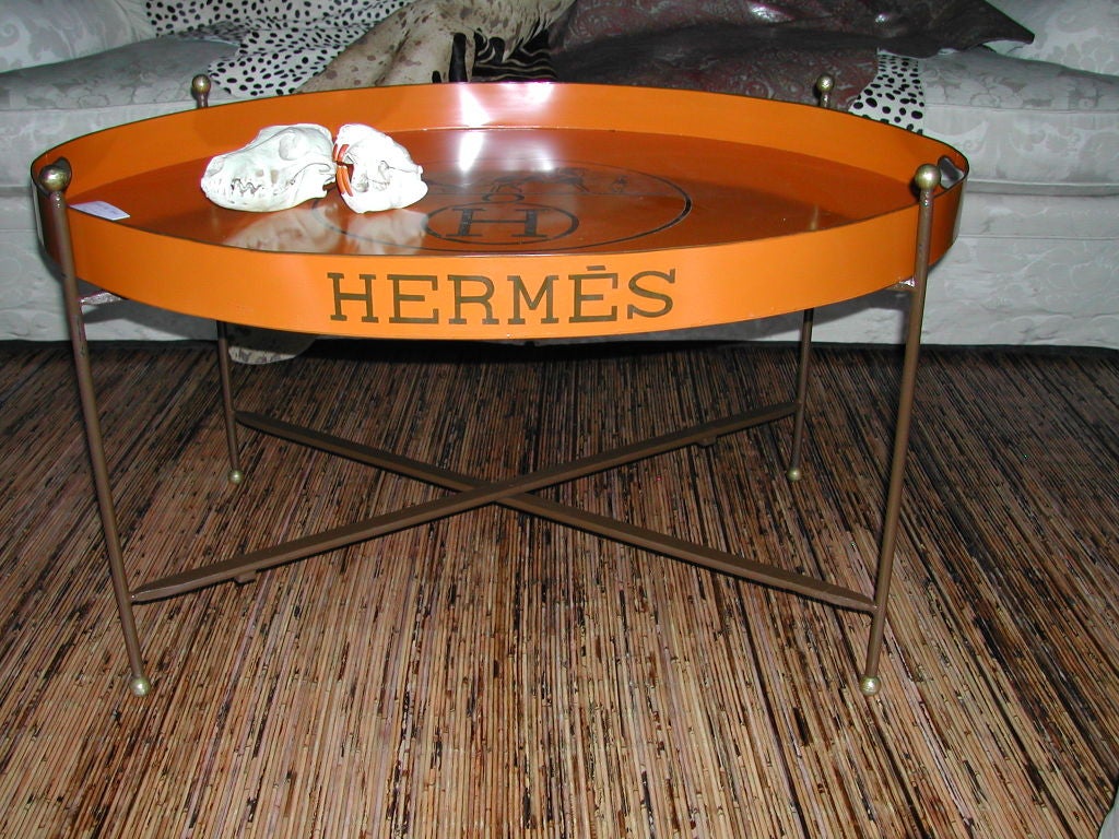 Mexican hermes style butler tray For Sale