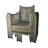 sculptural hemp chair