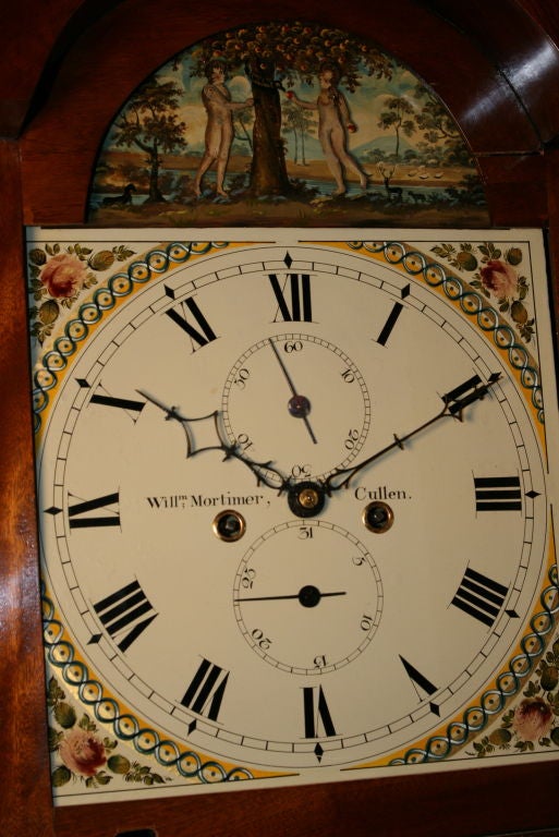 19th Century Adam & Eve Longcase Clock