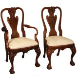 Set of 8+2 Queen Anne style Dining Chairs.