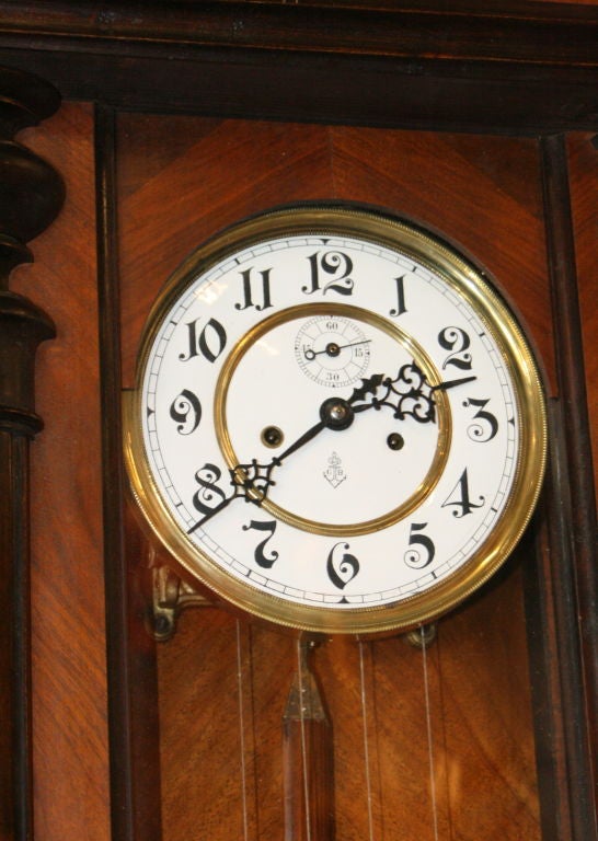 19th Century German Regulator Wall Clock