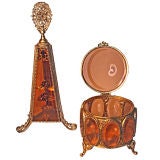 Matched Pair of French Perfume & Jewelry Box