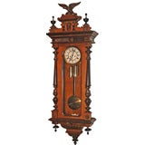 Walnut Vienna Regulator Wall Clock