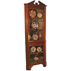 English Chippendale style Corner Cabinet