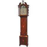 Vintage Light Mahogany English Longcase Clock