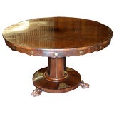 Dramatic Rosewood English Round Table.