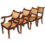 Set of 4 Regency Style Dining Chairs