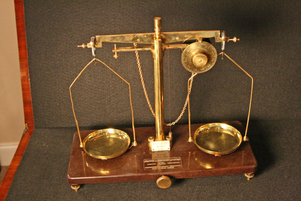 Brass English Laboratory Scale For Sale