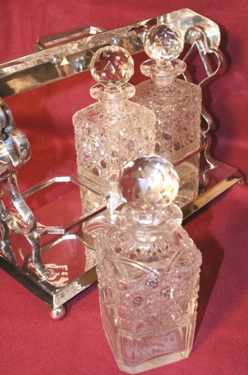 Silver Plate English Tantalus.