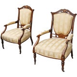 PAIR Edwardian Arm Chairs