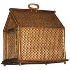 Antique Wicker Dog House 12
