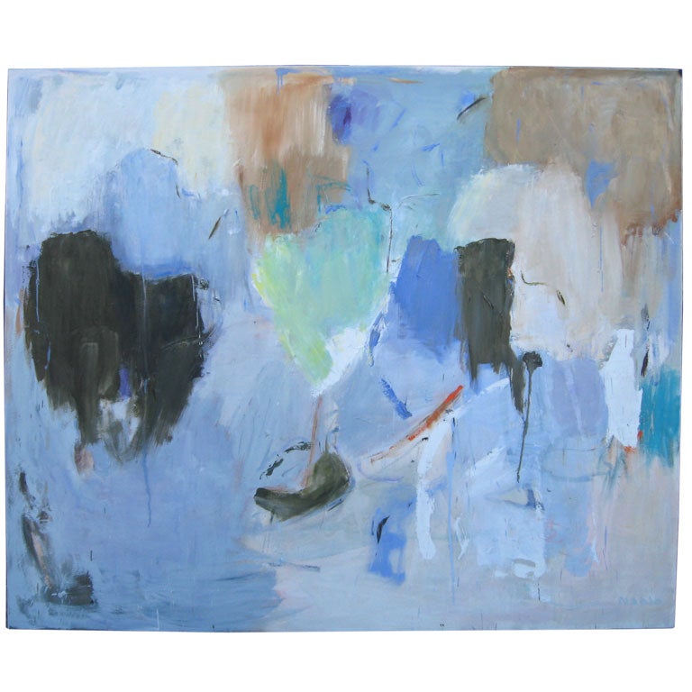 Large Abstract  Painting by listed  Artist  Beth Nablo