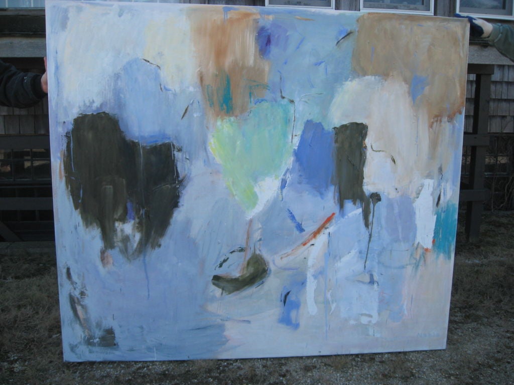 Abstract Painting by Listed Artist-in Numerous Collections