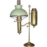 Antique 19th Century Student Oil Lamp