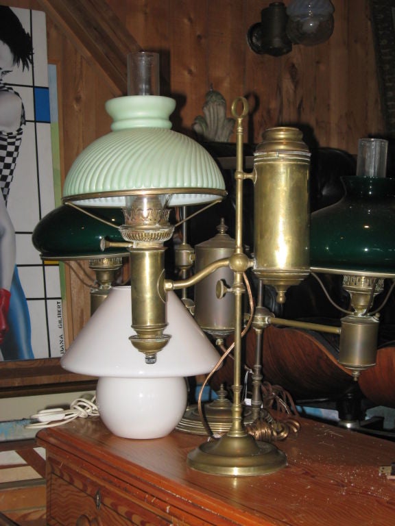 19th century oil lamp