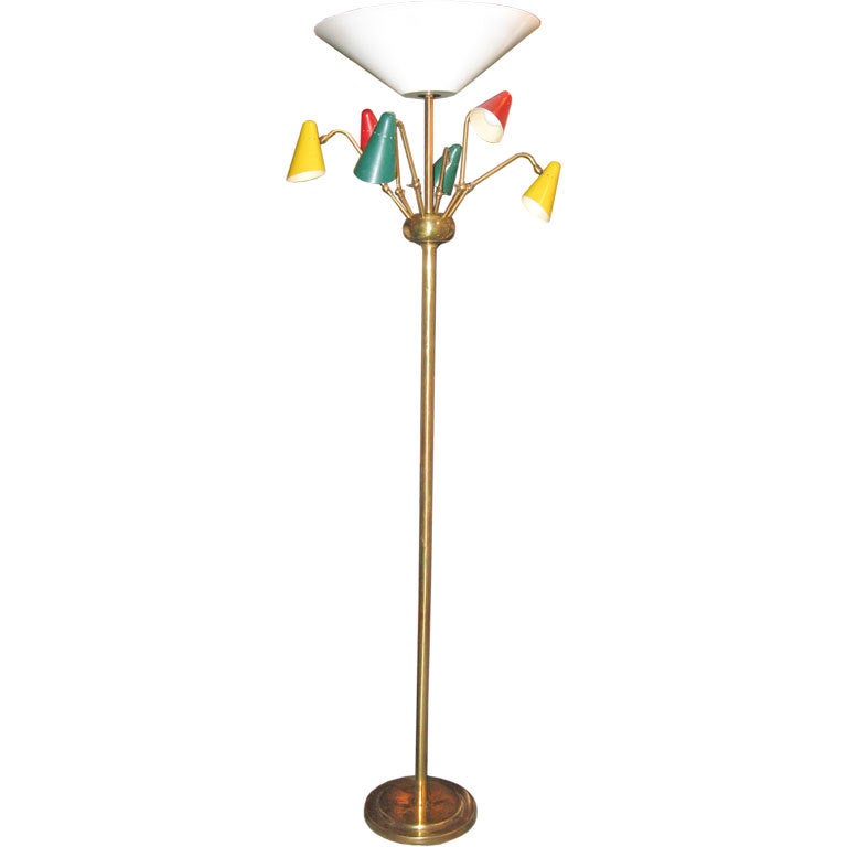 Lampe italienne du milieu du siècle dernier dans le style d'Arteluce en vente