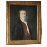 19thc  Pastel Painting  of a Young Man