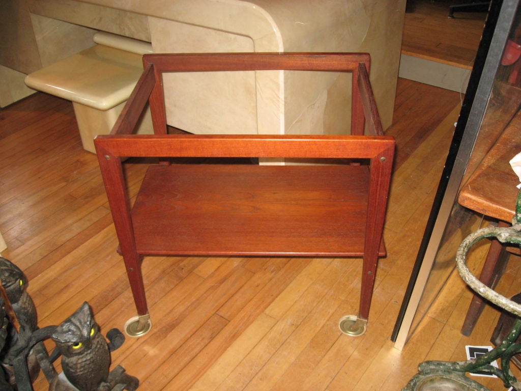 Mid-Century Modern Danish Modern Bar/Serving Cart  by T & E Kindt Larsen