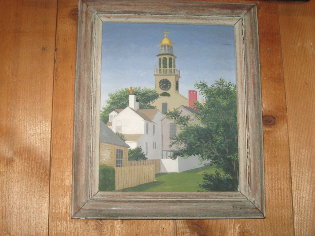 American Oil Painting of New Hope Area by Paul Crosthwaite For Sale
