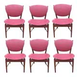 Midcentury Set of Six Dining Chairs by Finn Juhl
