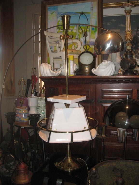 Charles Hollis Jones Revolving Lamp/Magazine Rack In Excellent Condition For Sale In Water Mill, NY