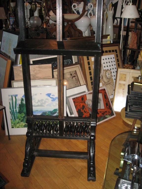 American 19th Century Eastlake  Ebonized  Wood  Easel 2