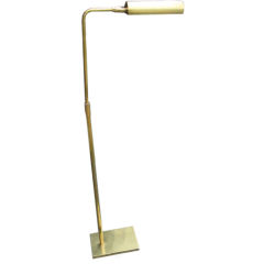 Mid-Century Adjustable Pair of Brass Standing Lamps by Koch & Lowy 5