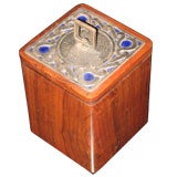 Silver,  Enamel  And Rosewood box by Ottaviani
