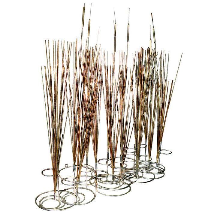 Sculpture of Cattails by Curtis Jere