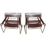 Pair of "Wassily" Chairs  by Marcel Breuer