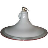 Italian Handblown Pendant Lamp in the Style of Venini, circa 1970