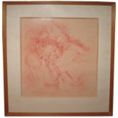 Pastel Painting of Angelic Child by Forbes 4