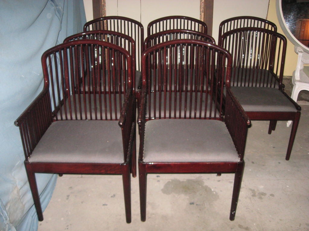 8 Andover Rosewood Dining Chairs by Stendig