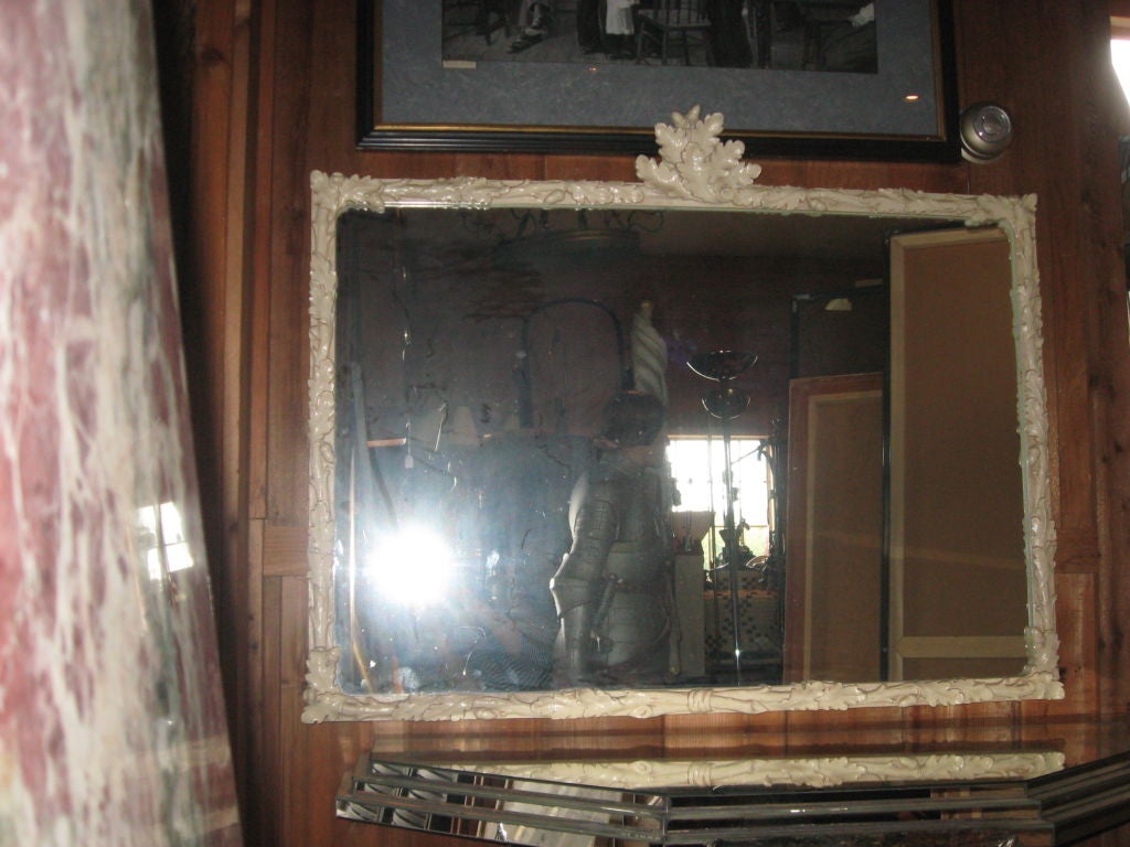 Acorn Design Decorative Wood and Plaster Mirror