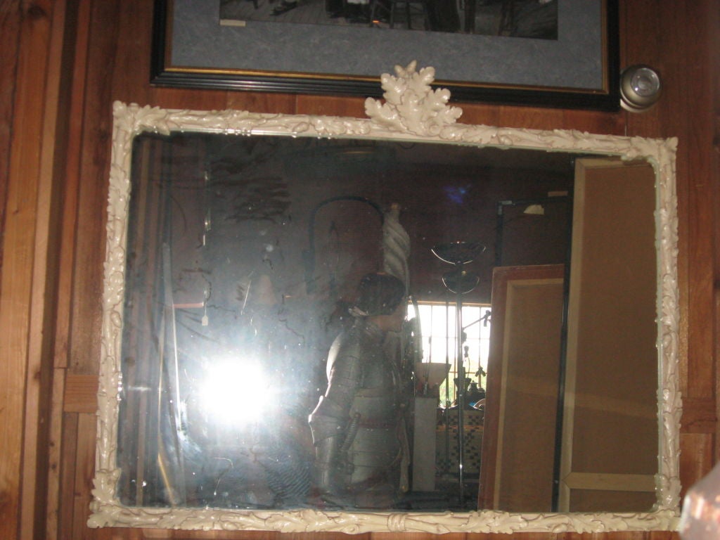 Acorn Design Wood and Plaster Mirror 2