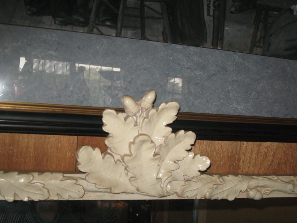 American Acorn Design Wood and Plaster Mirror