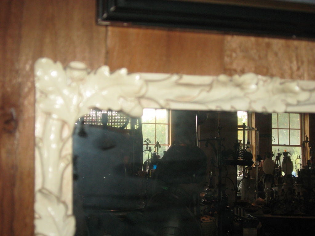 Acorn Design Wood and Plaster Mirror 1